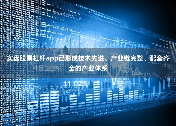 实盘股票杠杆app已形成技术先进、产业链完整、配套齐全的产业体系